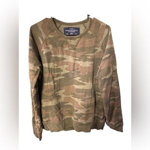 American eagle camouflage sweatshirt size medium.